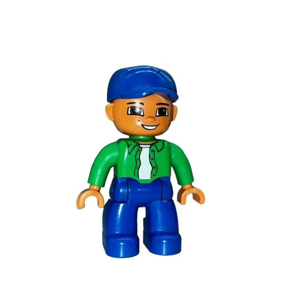 LEGO DUPLO Figures Lot of 2 Men Replacement People Construction‎ Worker